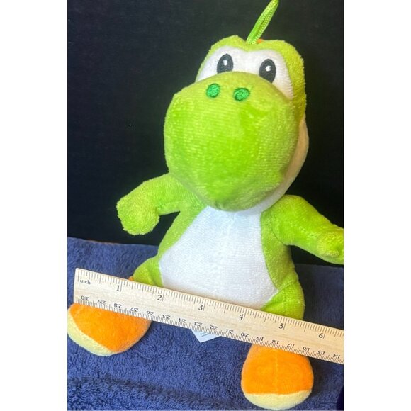 Super Mario Yoshi Plush Toy 7" Green Orange Stuffed Animal For Kids - Picture 2 of 4